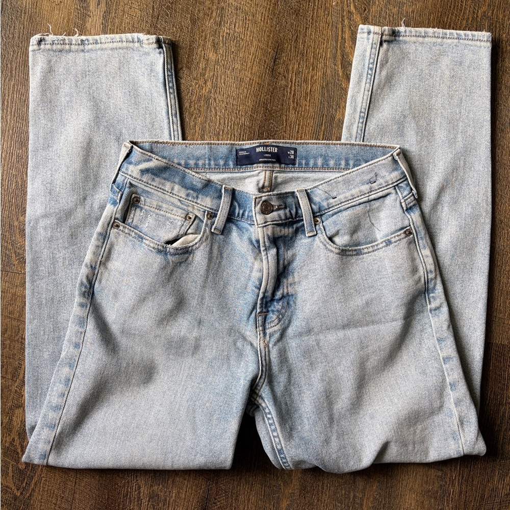 Hollister Loose Fit Jeans, Men’s 28x30 Light Wash